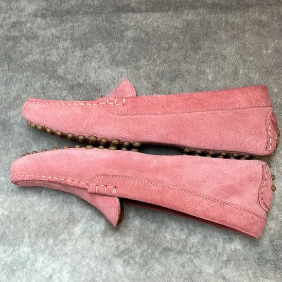M. GEMI - The Felize Suede Leather Driving Shoes - Color: Pink - Size 8 - Picture 6 of 7